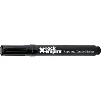 Rock Empire Rope Marker Pen - Juodas, Nuolatinis, Atsparus Vandeniui, UV Spinduliams, Dilimui, Greitai Džiūstantis, Veltinio Antgalis, Netoksiškas, Laipiojimo, Urvų, Arboristų, Gelbėjimo Virvėms