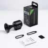 ROCKBROS elektroninis dviračio skambutis - juodas, 110-120 dB, 4 tonai, įkraunamas, IPX4