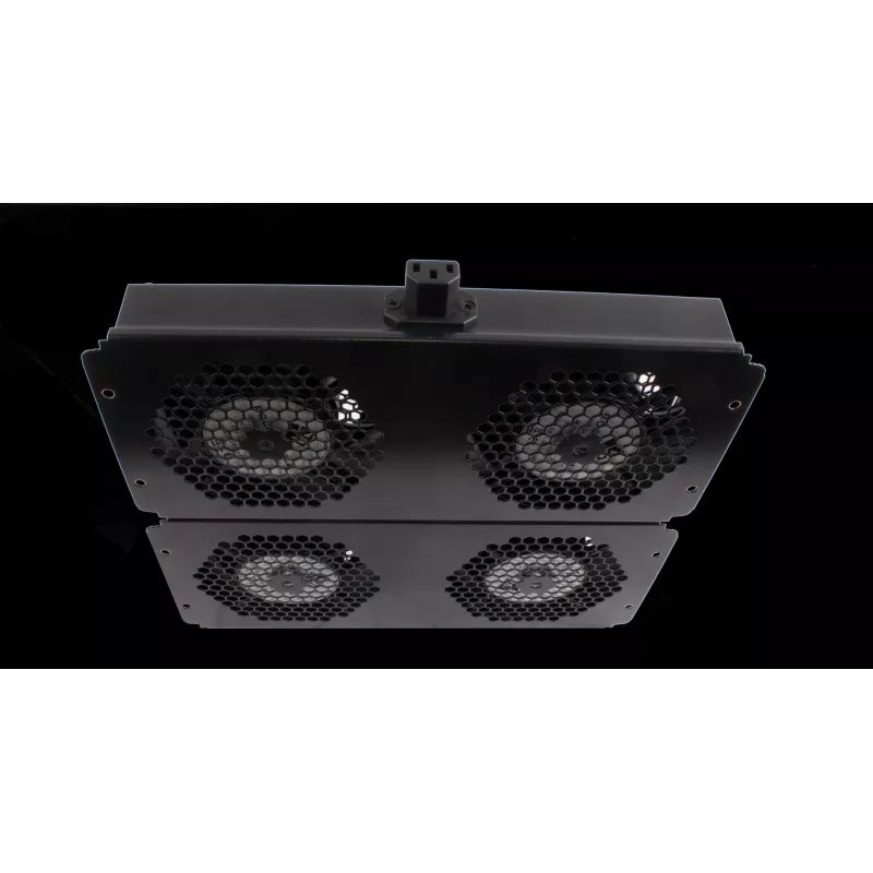 Rockstable 19 inch aušinimo elementas - ventiliatorių dėklas - įmontuotas ventiliatorius - plienas - juoda - 1 vnt. - 2,92 kg (RS19-FT68)