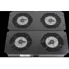 Rockstable 19 inch aušinimo elementas - ventiliatorių dėklas - įmontuotas ventiliatorius - plienas - juoda - 1 vnt. - 2,92 kg (RS19-FT68)