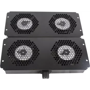 Rockstable 19 inch aušinimo elementas - ventiliatorių dėklas - įmontuotas ventiliatorius - plienas - juoda - 1 vnt. - 2,92 kg (RS19-FT68)