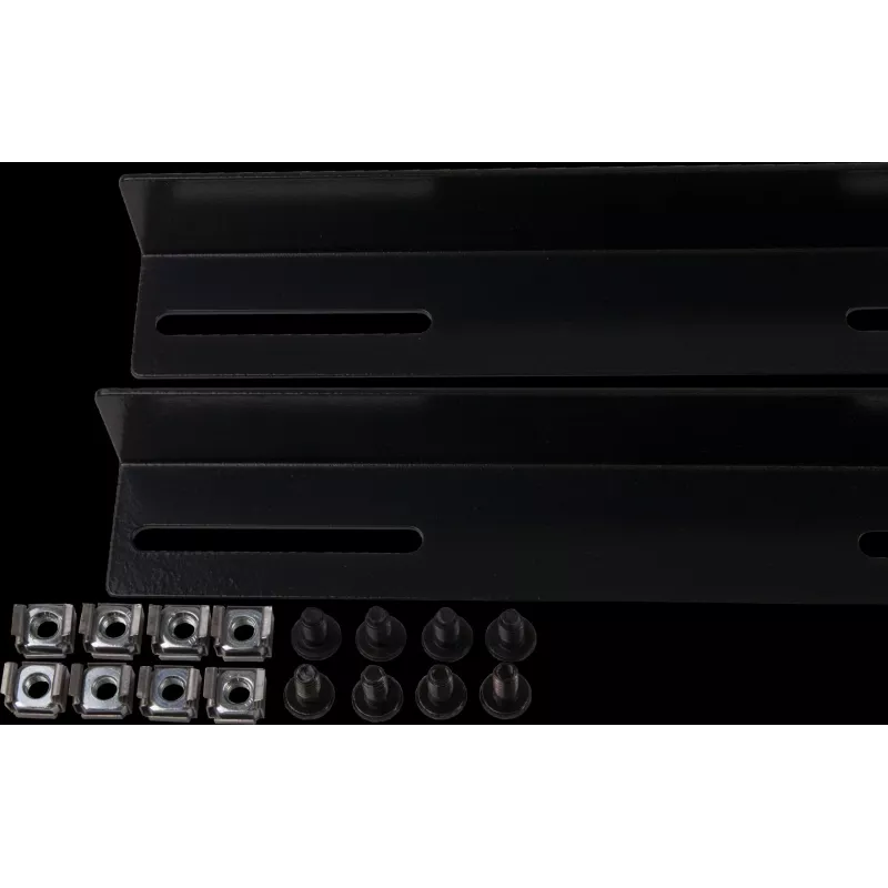 Rockstable 19 L formos atraminiai bėgiai 1200 mm gyliui - stovo bėgių rinkinys - juodi - plieniniai - 48,3 cm (19 colių) - 35 mm - 950 mm