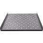 Rockstable 1U 19 colių fiksuota stelažo lentyna, 690 mm gylio, plieninė, juoda, 50 kg apkrovos talpa (RS19-FH69)