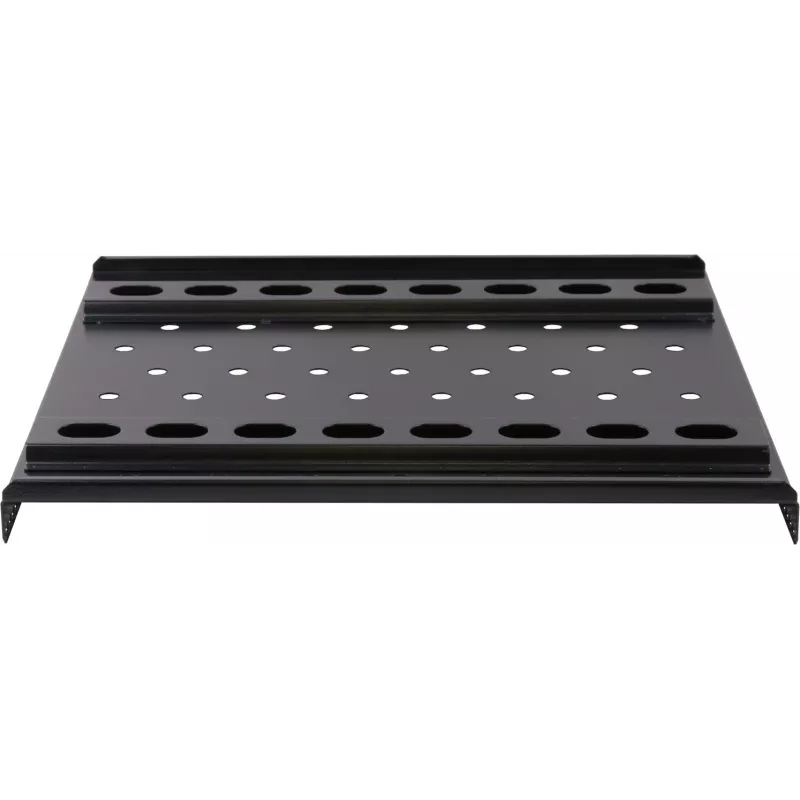 Rockstable 1U 19 colių sunkiasvorė lentyna stovui - fiksuota lentyna - SPCC plienas - juoda - 1 vnt. - 3,2 kg (RS19-SFH68)