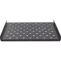 Rockstable 1U 19 colių sunkiasvorė lentyna stovui - fiksuota lentyna - SPCC plienas - juoda - 1 vnt. - 3,2 kg (RS19-SFH68)