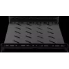 Rockstable 1U 19 colių sunkiasvorė lentyna - fiksuota stelažinė lentyna - SPCC šaltai valcuotas plienas - juoda - 50 kg apkrova - 760 mm gylis (RS19-SFH76)