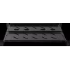 Rockstable 1U 19 colių sunkiasvorė lentyna - fiksuota stelažinė lentyna - SPCC šaltai valcuotas plienas - juoda - 50 kg apkrova - 760 mm gylis (RS19-SFH76)