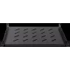 Rockstable 1U 19 colių sunkiasvorė lentyna - fiksuota stelažinė lentyna - SPCC šaltai valcuotas plienas - juoda - 50 kg apkrova - 760 mm gylis (RS19-SFH76)