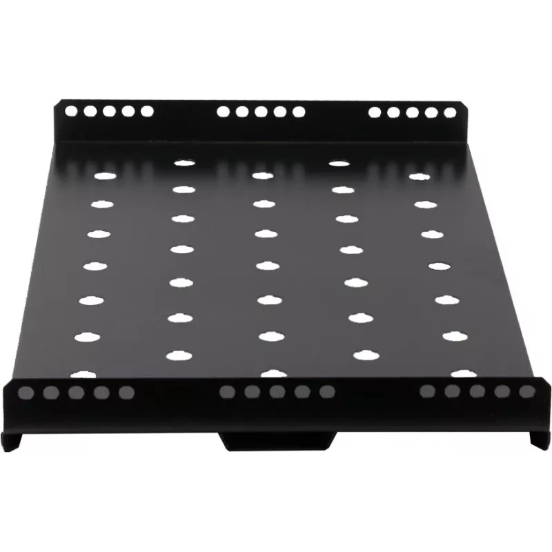 Rockstable 1U 19 colių sunkiasvorė lentyna - fiksuota stelažinė lentyna - SPCC plienas - juoda - 50 kg keliamoji galia - 482 x 660 x 44 mm (RS19-SFH66)