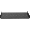 Rockstable 1U 19 colių sunkiasvorė lentyna - fiksuota stelažinė lentyna - SPCC plienas - juoda - 50 kg keliamoji galia - 482 x 660 x 44 mm (RS19-SFH66)