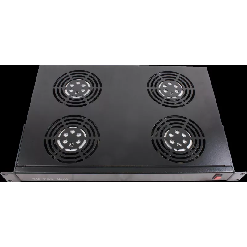 Rockstable 1U 19 inch ventiliacinis elementas - aušinimo ventiliatorius - įmontuotas ventiliatorius - 440 m³/h - plienas - juoda - 1 vnt. (RS19-FT1U4)