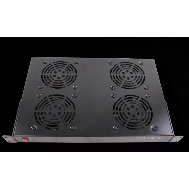 Rockstable 1U 19 inch ventiliacinis elementas - aušinimo ventiliatorius - įmontuotas ventiliatorius - 440 m³/h - plienas - juoda - 1 vnt. (RS19-FT1U4)