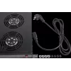 Rockstable 1U 19 inch ventiliacinis elementas - aušinimo ventiliatorius - įmontuotas ventiliatorius - 440 m³/h - plienas - juoda - 1 vnt. (RS19-FT1U4)