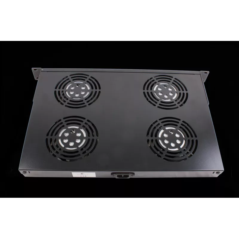 Rockstable 1U 19 inch ventiliacinis elementas - aušinimo ventiliatorius - įmontuotas ventiliatorius - 440 m³/h - plienas - juoda - 1 vnt. (RS19-FT1U4)