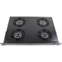Rockstable 1U 19 inch ventiliacinis elementas - aušinimo ventiliatorius - įmontuotas ventiliatorius - 440 m³/h - plienas - juoda - 1 vnt. (RS19-FT1U4)