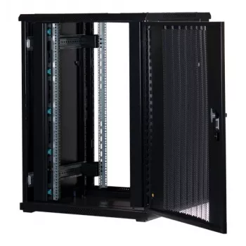 Rockstable 22U 19 colių serverio spinta su tinkliniu dangčiu - laisvai pastatomas stovas - 22U - 800 kg keliamoji galia - užrakinamos durys - tvirtinimo bėgeliai - reguliuojamos kojelės (RS19-8822PP)