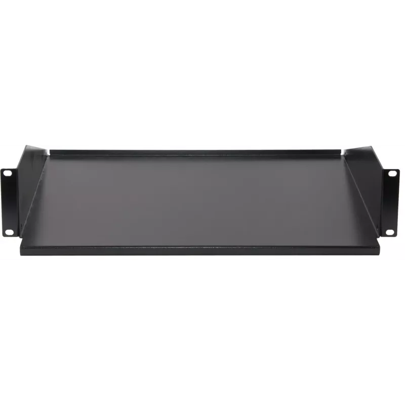 Rockstable 2U 19 colių fiksuota stelažo lentyna - plieninė - juoda - 2,75 kg (RS19-FH21)