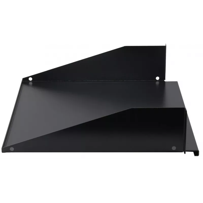 Rockstable 2U 19 colių fiksuota stelažo lentyna - plieninė - juoda - 2,75 kg (RS19-FH21)
