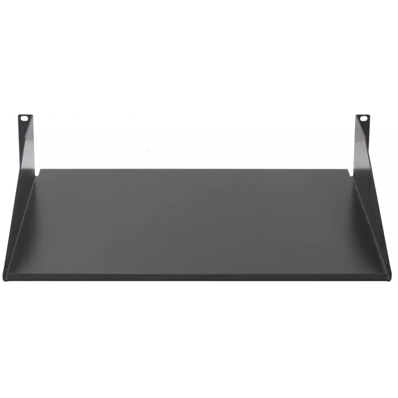 Rockstable 2U 19 colių fiksuota stelažo lentyna - plieninė - juoda - 2,75 kg (RS19-FH21)