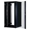 Rockstable 32 HE 19 colių serverio spinta su stiklinėmis durimis - laisvai pastatomas stovas - 32U - 800 kg - užrakinama spyna - tvirtinimo bėgiai - reguliuojamos kojelės (RS19-8832)