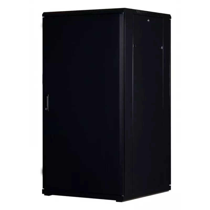 Rockstable 32 HE 19 colių serverio spinta su stiklinėmis durimis - laisvai pastatomas stovas - 32U - 800 kg - užrakinama spyna - tvirtinimo bėgiai - reguliuojamos kojelės (RS19-8832)