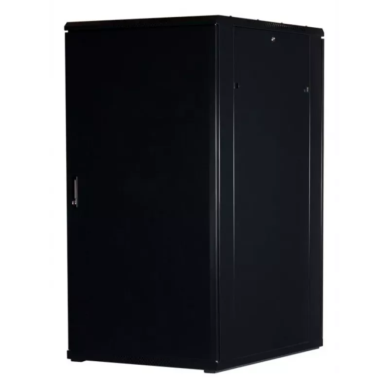 Rockstable 32U 19 colių serverio spinta su stiklinėmis durimis – laisvai pastatomas stovas – 32U – 800 kg – užrakinamos durys – montavimo bėgeliai – reguliuojamos kojelės (RS19-8032)