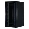 Rockstable 32U 19 colių serverio spinta su stiklinėmis durimis – laisvai pastatomas stovas – 32U – 800 kg – užrakinamos durys – montavimo bėgeliai – reguliuojamos kojelės (RS19-8032)