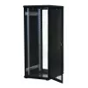 Rockstable 32U 19 inch serverio stovas su tinklinėmis durelėmis - laisvai pastatomas rėmas - 32U - 800 kg - spyna - tvirtinimo bėgiai - reguliuojamos kojelės (RS19-6832PP)