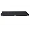 Rockstable RS19-FH612 1U Rack Shelf - Black - Steel - 60 kg Load Capacity - Oval Perforated