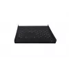 Rockstable RS19-FH612 1U Rack Shelf - Black - Steel - 60 kg Load Capacity - Oval Perforated