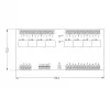 ROGER XM-8DR-BRD I/O plėtinio modulis, 8 įėjimai, 8 relių išėjimai, RS485