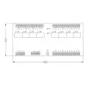ROGER XM-8DR-BRD I/O plėtinio modulis, 8 įėjimai, 8 relių išėjimai, RS485