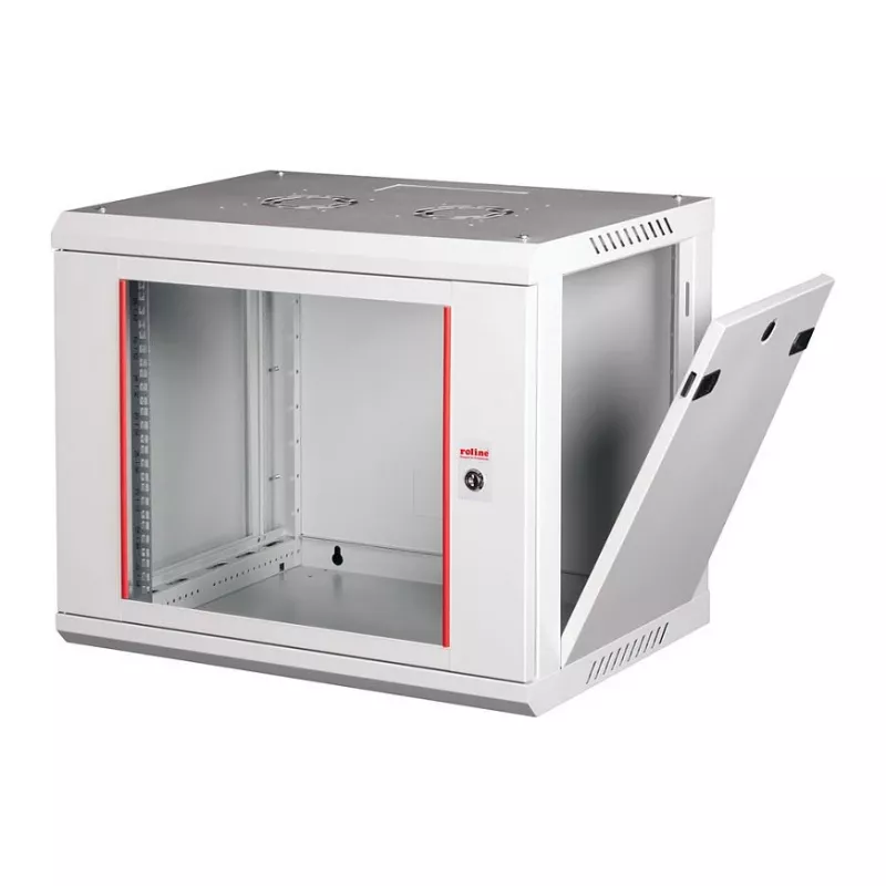 ROLINE 19 colių sieninis spintos kabinetas Basic Plus 6U 600x450 mm PxG pilkas