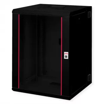 ROLINE 19 inch sieninis spintelė Pro 16U 600x600 GxS dviejų dalių pasukama juoda (26.21.0183)