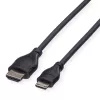 ROLINE HDMI High Speed laidas su Ethernet, HDMI Type A kištukas į Mini HDMI Type C kištukas, 1 m, juodas