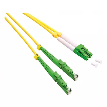 ROLINE OS2 vienmodis dvigubas optinis pataisos kabelis, LSH/APC į LC/APC, 9/125µm, LSOH, geltonas, 2m