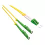 ROLINE OS2 vienmodis dvigubas optinis pataisos kabelis, LSH/APC į LC/APC, 9/125µm, LSOH, geltonas, 2m