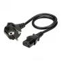 ROLINE maitinimo laidas, tiesus IEC kištukas, juodas, 0,6 m