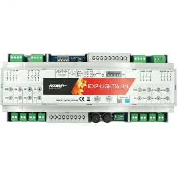 Ropam Lighting Controller EXP-LIGHT16-RN – 16 kanalų relių plėtimosi modulis RopamNet magistralei