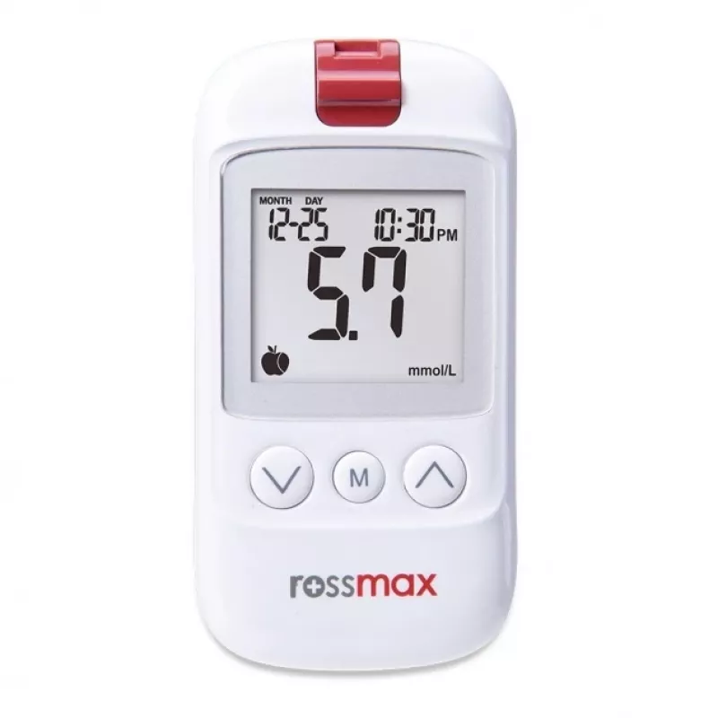 ROSSMAX HS200 BT kraujo gliukozės matavimo prietaisas su Bluetooth