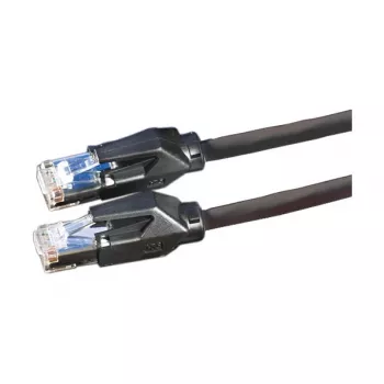 Rotronic-Secomp Dätwyler Cat.6 Class E S/FTP CU 7702 Flex LSOH Hirose TM21 jungiamasis kabelis, 3 m, juodas