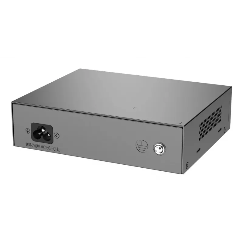 Ruijie RG-ES106F-P 6 prievadų Fast Ethernet PoE komutatorius, 4 PoE+ prievadai, 54W biudžetas, nevaldomas, juodas
