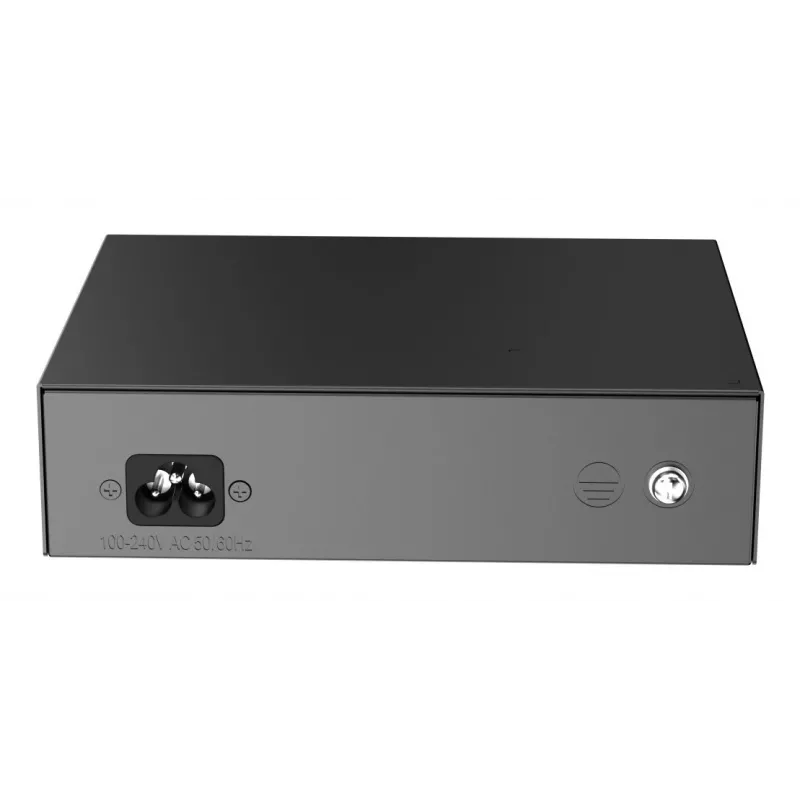 Ruijie RG-ES106F-P 6 prievadų Fast Ethernet PoE komutatorius, 4 PoE+ prievadai, 54W biudžetas, nevaldomas, juodas