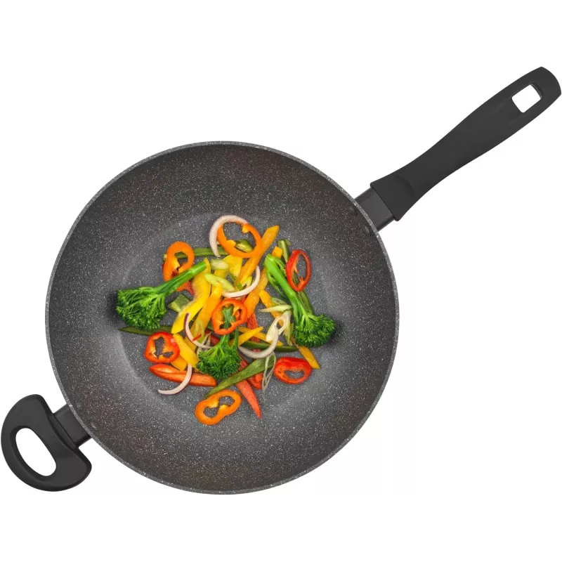 Russell Hobbs RH028121EU7 Metallic Marble Wok 28cm