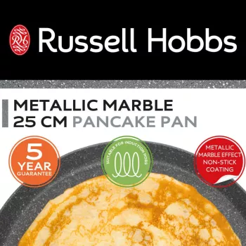 Russell Hobbs RH028521EU7 Metallic Marble 25 cm Pancake Pan