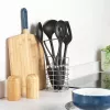 Russell Hobbs RH03026EU7 5 dalių indų rinkinys su besisukančiu stovu, juoda ir sidabrinė