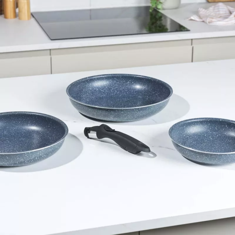 Russell Hobbs RH03293EU7 Nightfall Stone 4 dalių Smart Clip keptuvių rinkinys