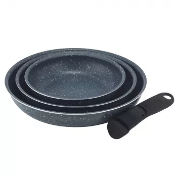 Russell Hobbs RH03293EU7 Nightfall Stone 4 dalių Smart Clip keptuvių rinkinys