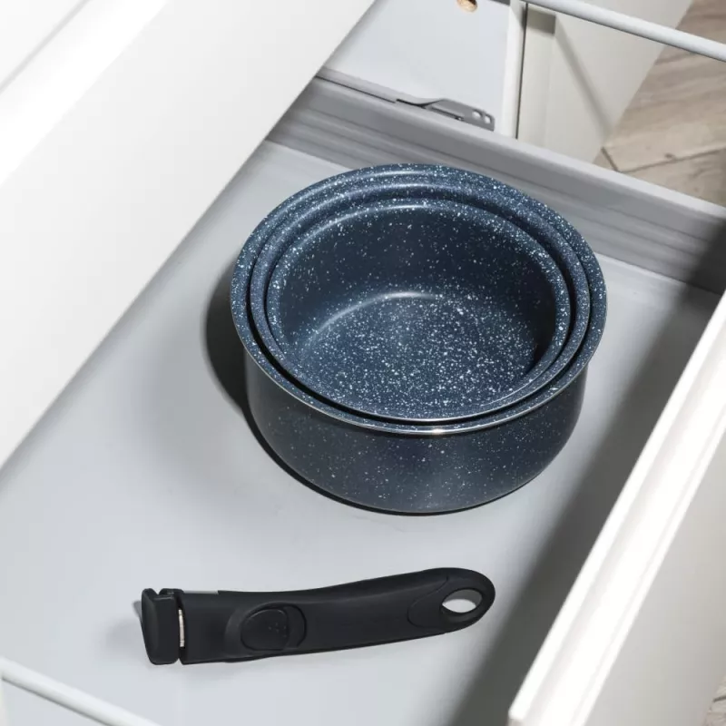 Russell Hobbs RH03294EU7 Nightfall 4 dalių puodų rinkinys su išmaniaisiais spaustukais