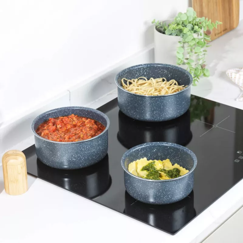 Russell Hobbs RH03294EU7 Nightfall 4 dalių puodų rinkinys su išmaniaisiais spaustukais
